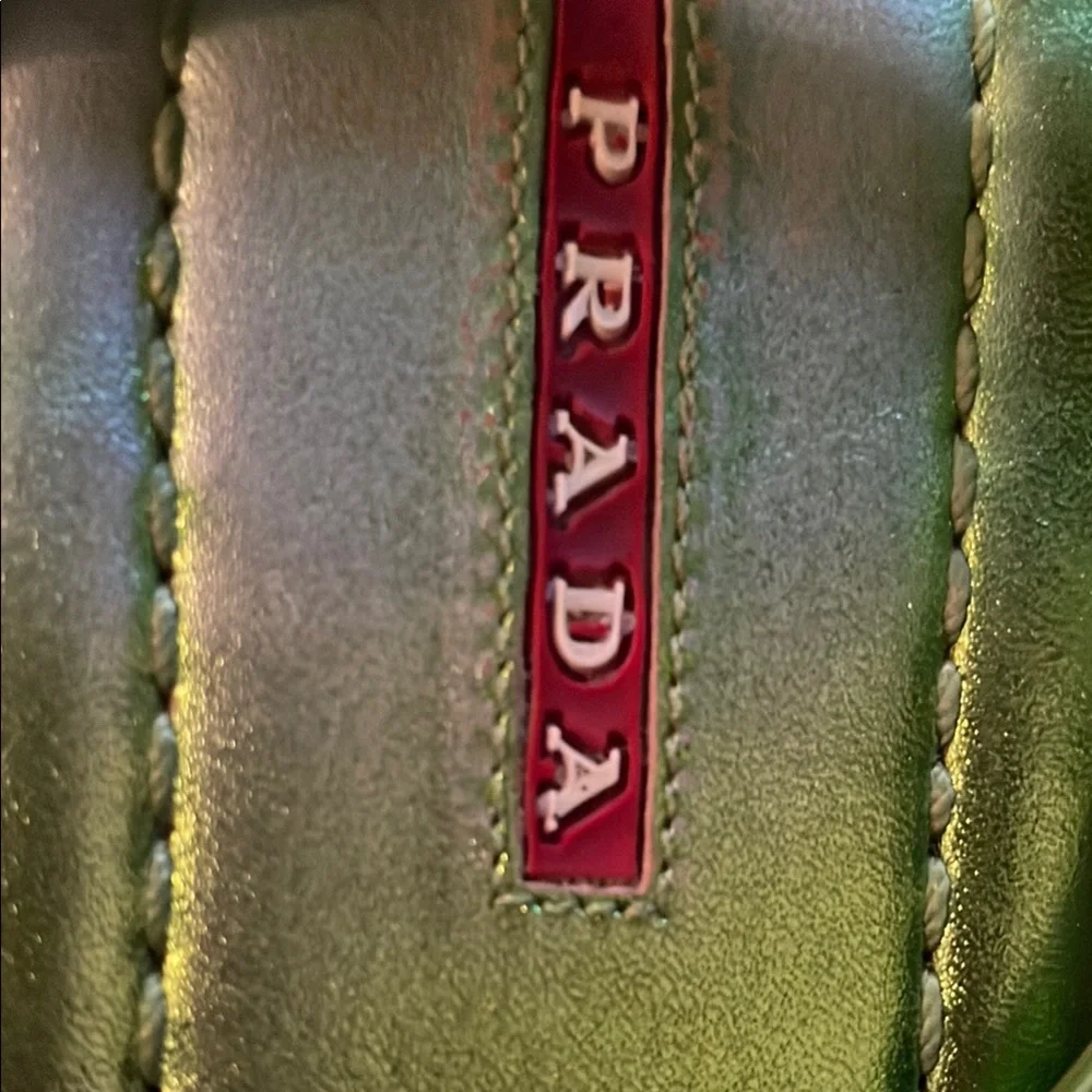 Prada Green Sandals Sleek Minimalist Design